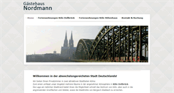 Desktop Screenshot of bed-and-breakfast-koeln.de